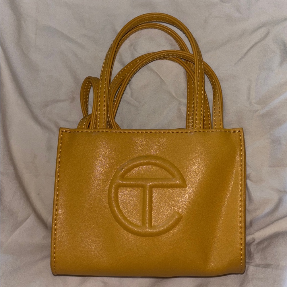 Telfar Mustard Shopping Bag